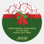 Personalized Christmas Address Labels Stickers
