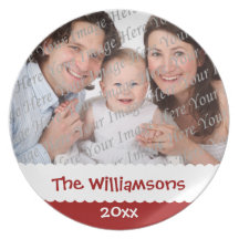 Personalized Christmas Custom Photo Plate