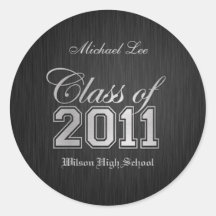 Personalized Class of 2011 Stickers (silver)