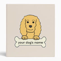 Personalized Cocker Spaniel Binders