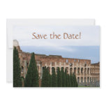 Personalized Colosseum Rome Italy Save the Date invitations