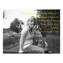 Personalized commencement graduation Invite