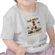 Personalized Construction 2nd Birthday T-shirt