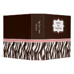 Personalized Coupon Binder, Funky Brown/Pink Zebra binders