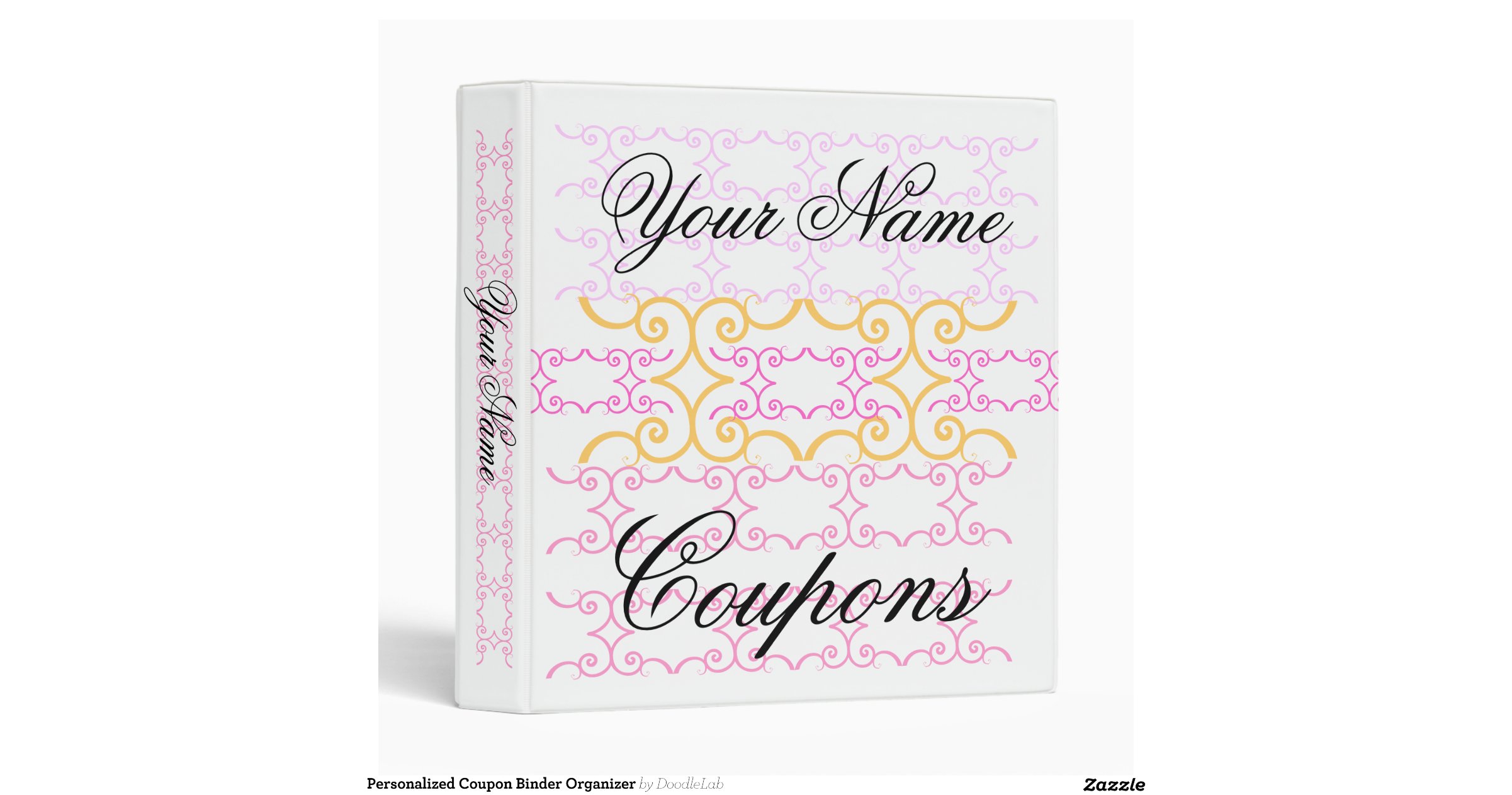 personalized coupon binder organizer zazzle personalized coupon