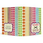 Personalized Coupon Organizer Binder - Boho Dots