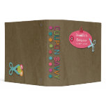 Personalized coupon savvy fun 2 inch avery binder
