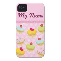 Personalized Cupcakes Iphone 4 Cases