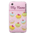 Personalized Cupcakes iPhone 3 Covers