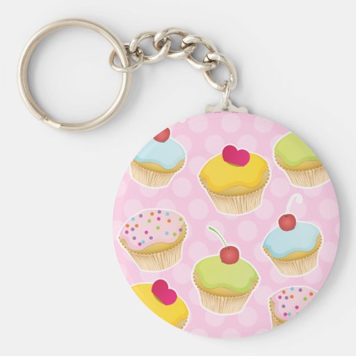 Personalized Cupcakes Key Chains