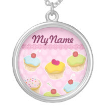 Personalized Cupcakes Necklace