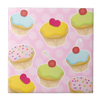 Personalized Cupcakes Tile