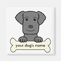 Personalized Curly-Coated Retriever Refrigerator Magnet