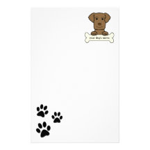 Personalized Curly-Coated Retriever Personalized Stationery