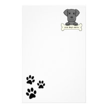 Personalized Curly-Coated Retriever Stationery Paper