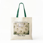 Personalized Custom Budget Tote "Olive Rose" Bag