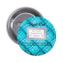 Personalized Custom Button "Plaid Out"