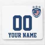 Personalized & Customized USA Sport Jersey Mouse Pad