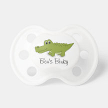 Personalized Cute Baby Alligator Binky Pacifier