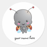 Personalized Cute Ladybug Sticker