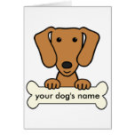 Personalized Dachshund Card