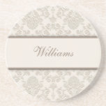 Personalized Damask coasters