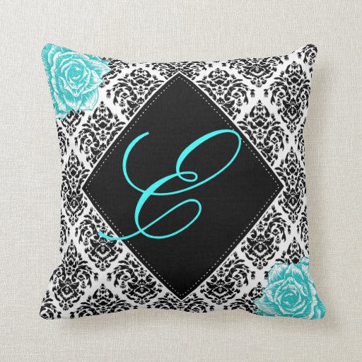 Personalized Damask Nursery Accent Pillow Zazzle