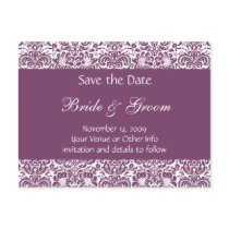 Personalized Damask Save the Date