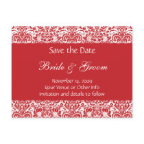 Personalized Damask Save the Date