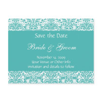 Personalized Damask Save the Date
