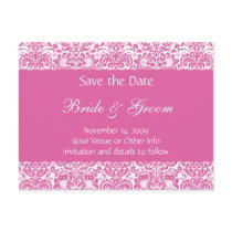 Personalized Damask Save the Date