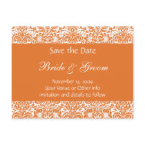 Personalized Damask Save the Date