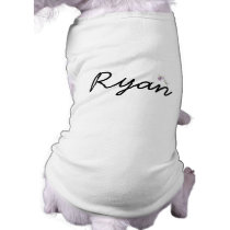 Personalized Doggie Ribbed Tank Top Dog T Shirt