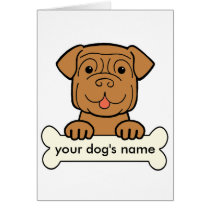 Personalized Dogue de Bordeaux Greeting Cards