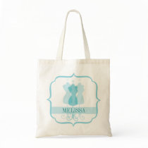 Personalized Dressform Bridesmaid Tote Bags
