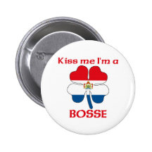 Personalized Dutch Kiss Me I'm Bosse Pinback Buttons