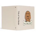 Personalized English Cocker Spaniel Binder