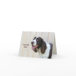 Personalized English Springer Spaniel Card