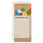 Personalized Family Shopping List rack cards