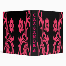 PERSONALIZED Floral aVERY BINDERS