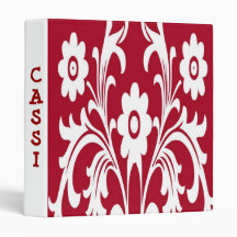 PERSONALIZED Floral aVERY BINDERS