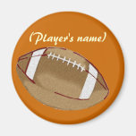 Personalized Football Button Refrigerator Magnets