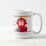 Personalized Football Grid Iron Jersey Mug