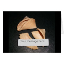 Personalized Fortune and Cookie Blank Card