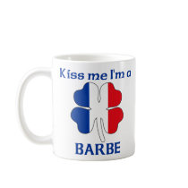 Personalized French Kiss Me I'm Barbe Coffee Mug