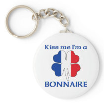 Personalized French Kiss Me I'm Bonnaire keychains