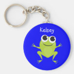 Personalized Frog Keychain for Kids