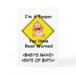 Personalized Funny New Baby Gift cards