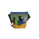 Personalized Funny Pool Party Labradors Painting Courier Bags
