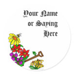 Personalized Gardener Saying Stickers